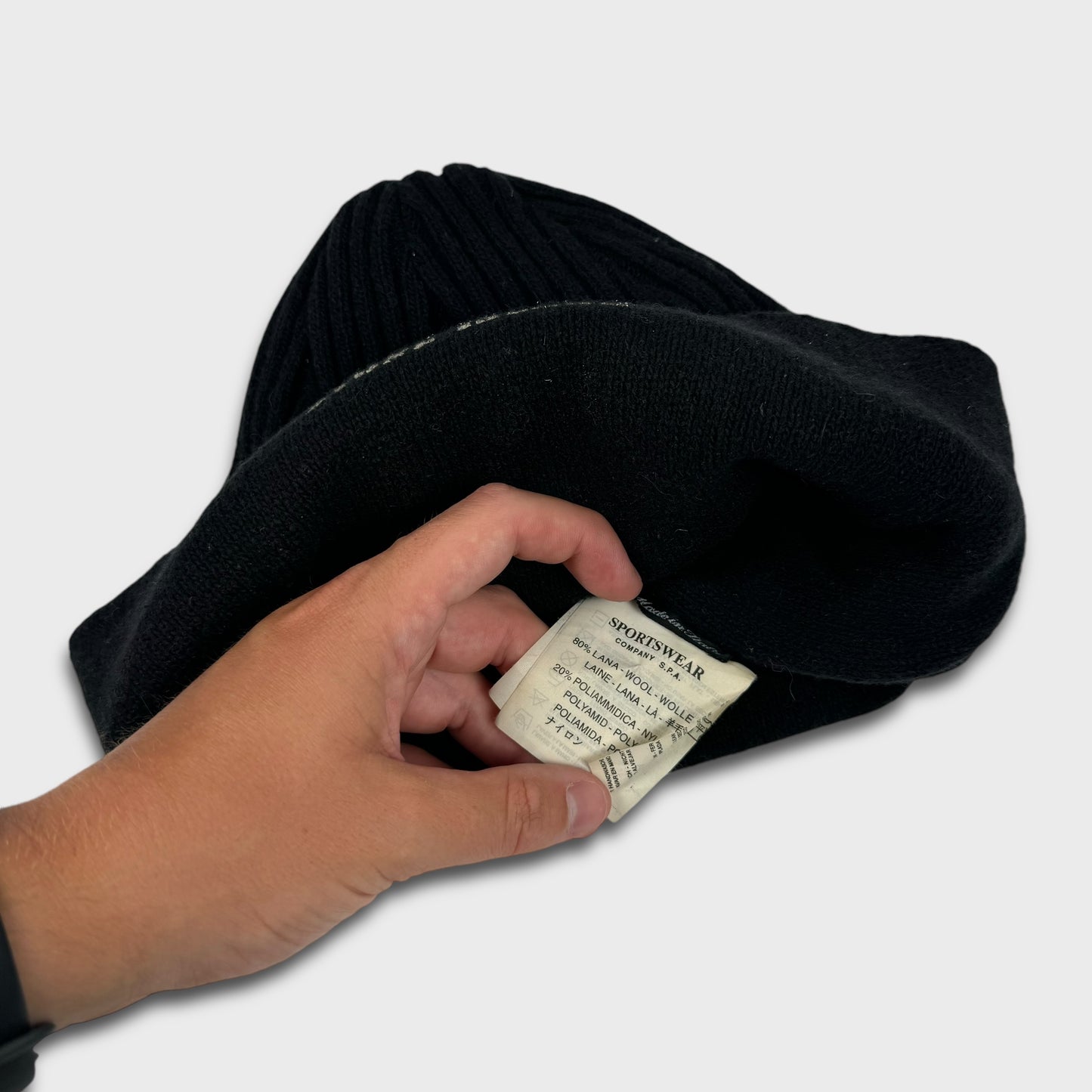 Stone Island 2000’s Spellout Beanie OS