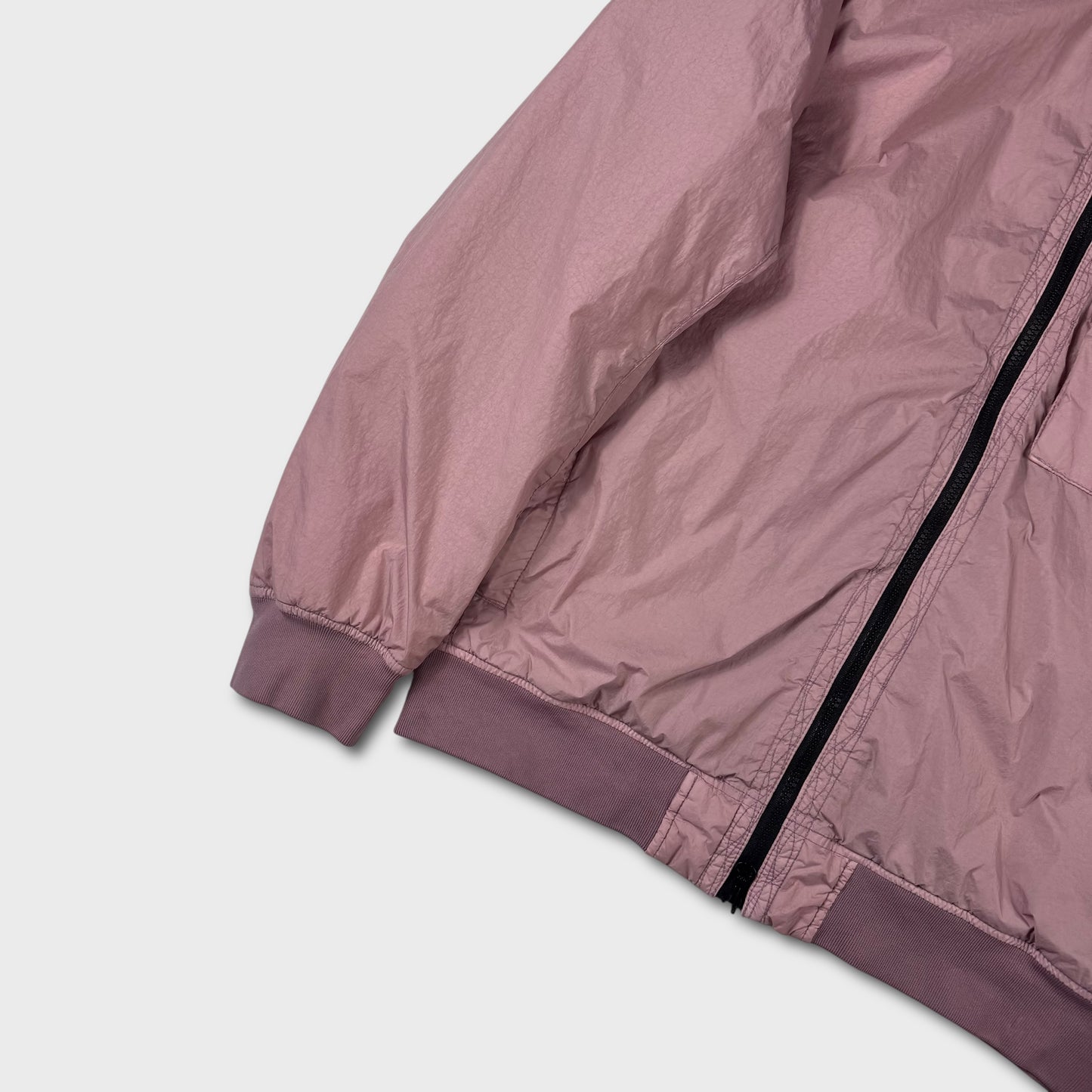 Stone Island Pink Garment Dyed Crinkle Reps R-NY Primaloft Jacket L