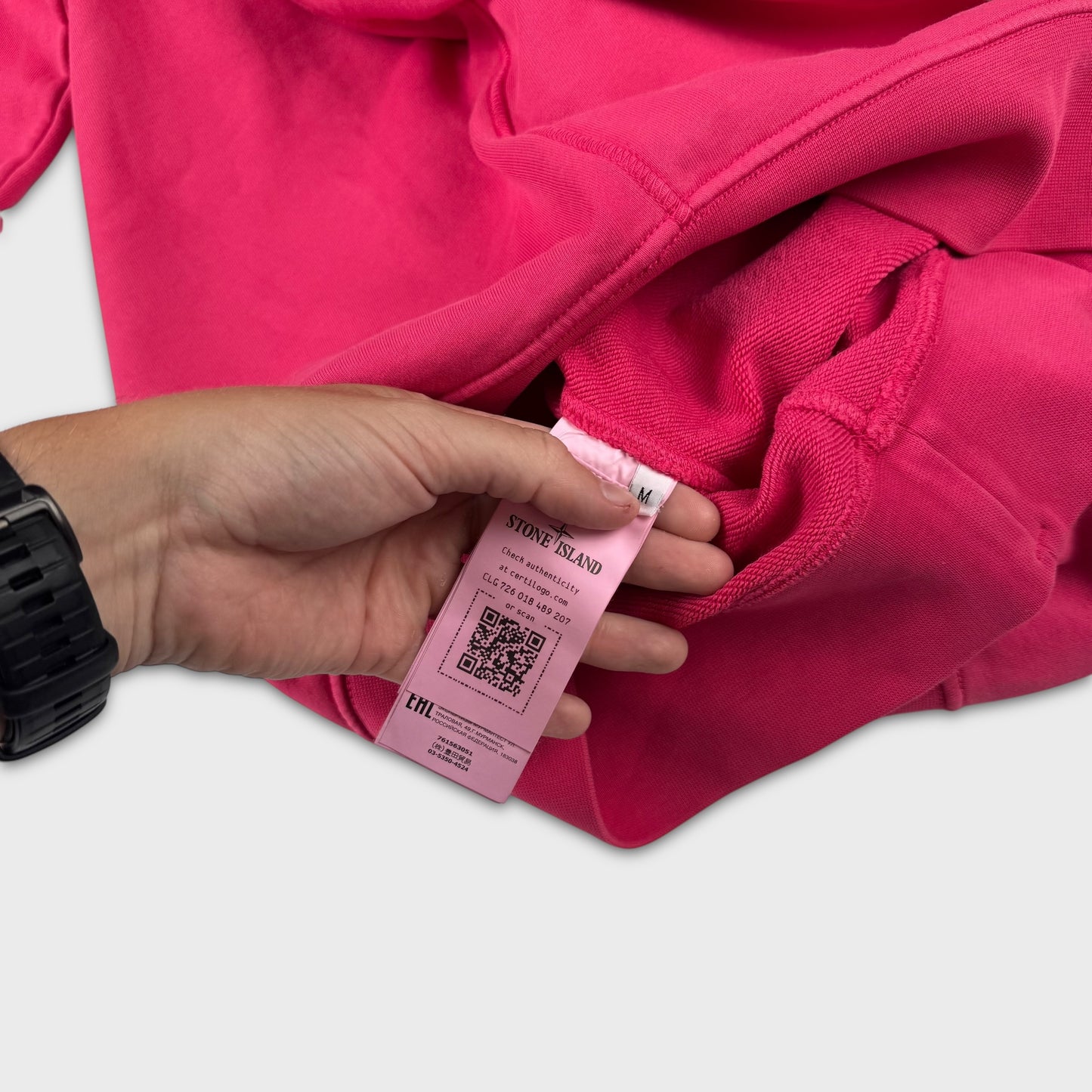 Stone Island Hot Pink Crewneck Sweatshirt M