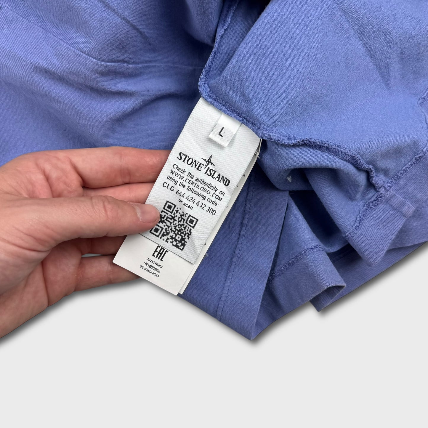 Stone Island Blue Reflective T-Shirt L