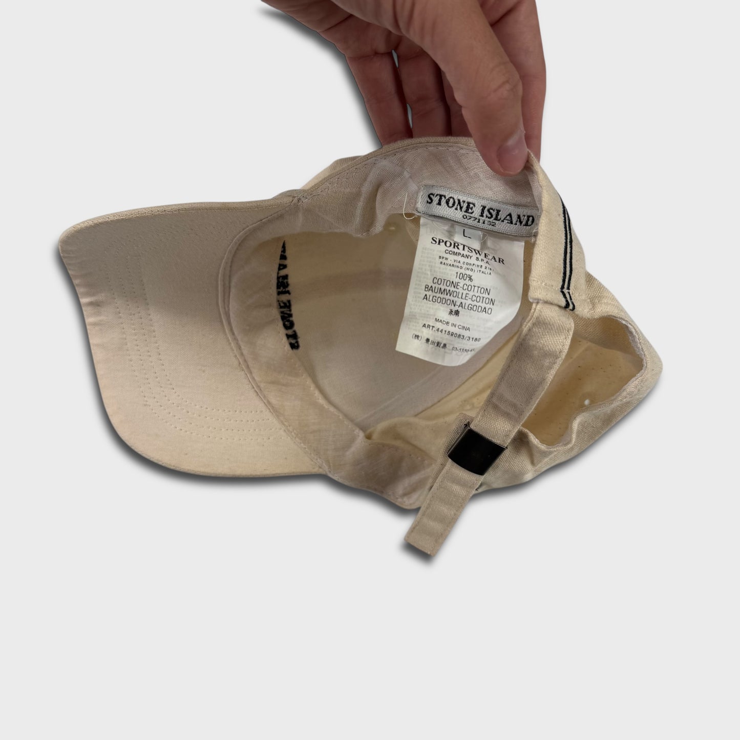 Stone Island Italy Beige Vintage Cap L