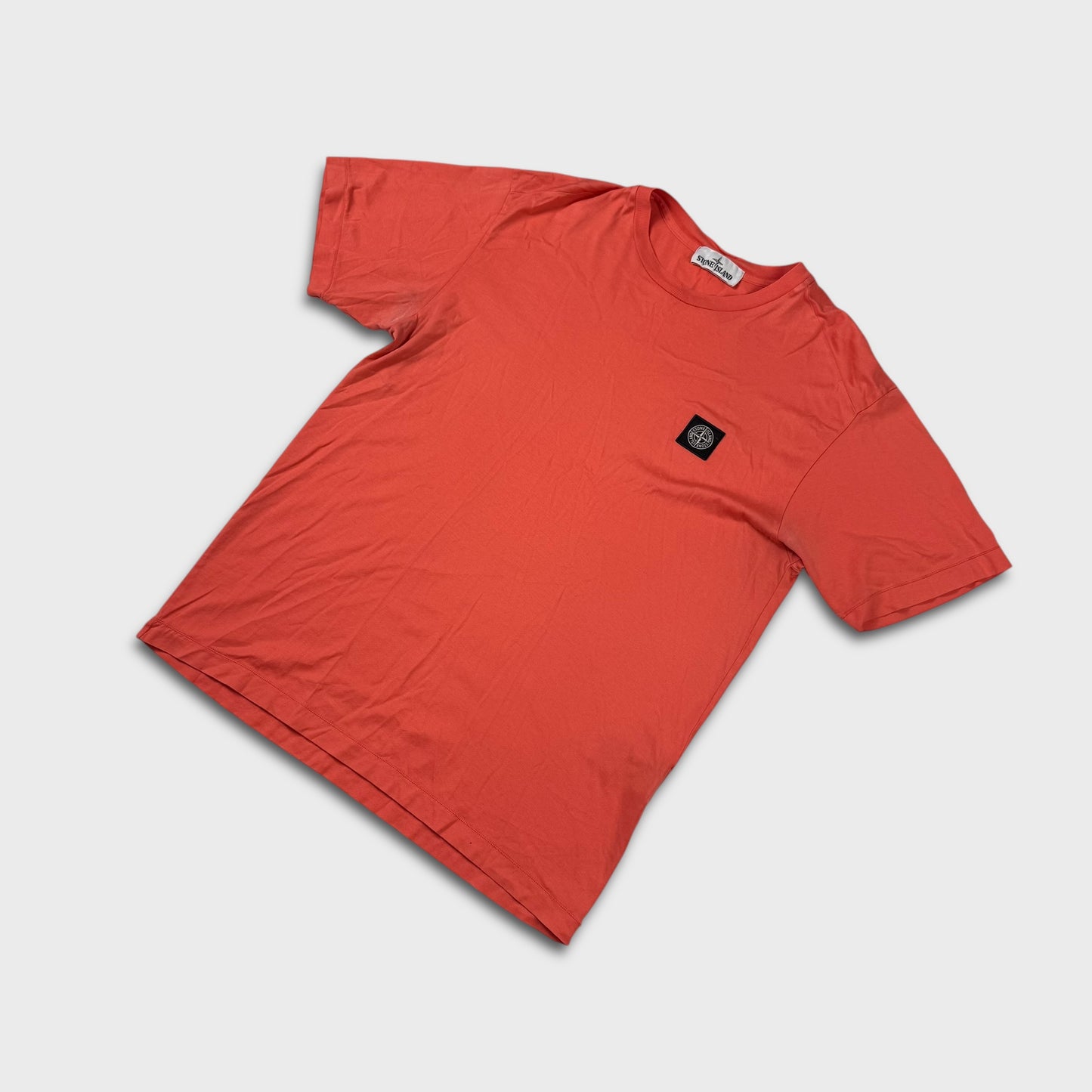 Stone Island Orange / Salmon Compass T-Shirt L
