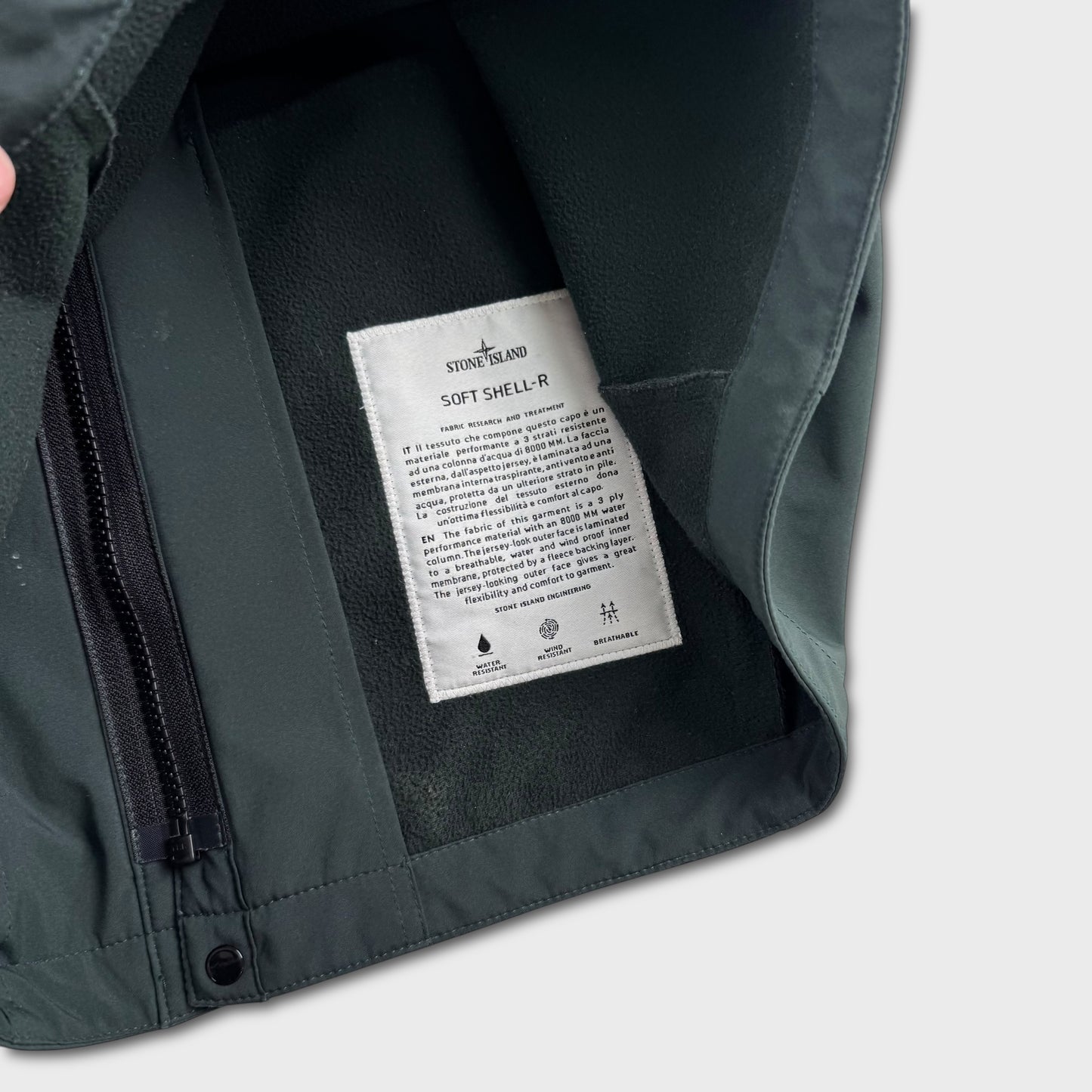 Stone Island Petrol Green Soft Shell-R Jacket S