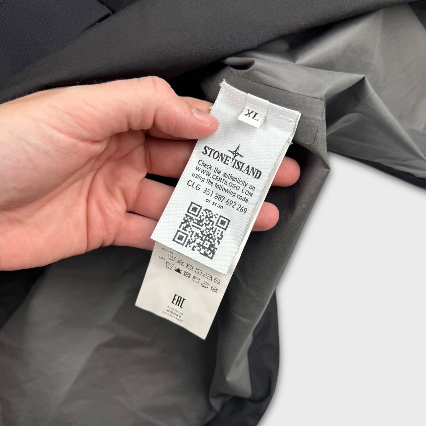 Stone Island ‘Goretex’ Paclite Product Technology Smock Jacket XL