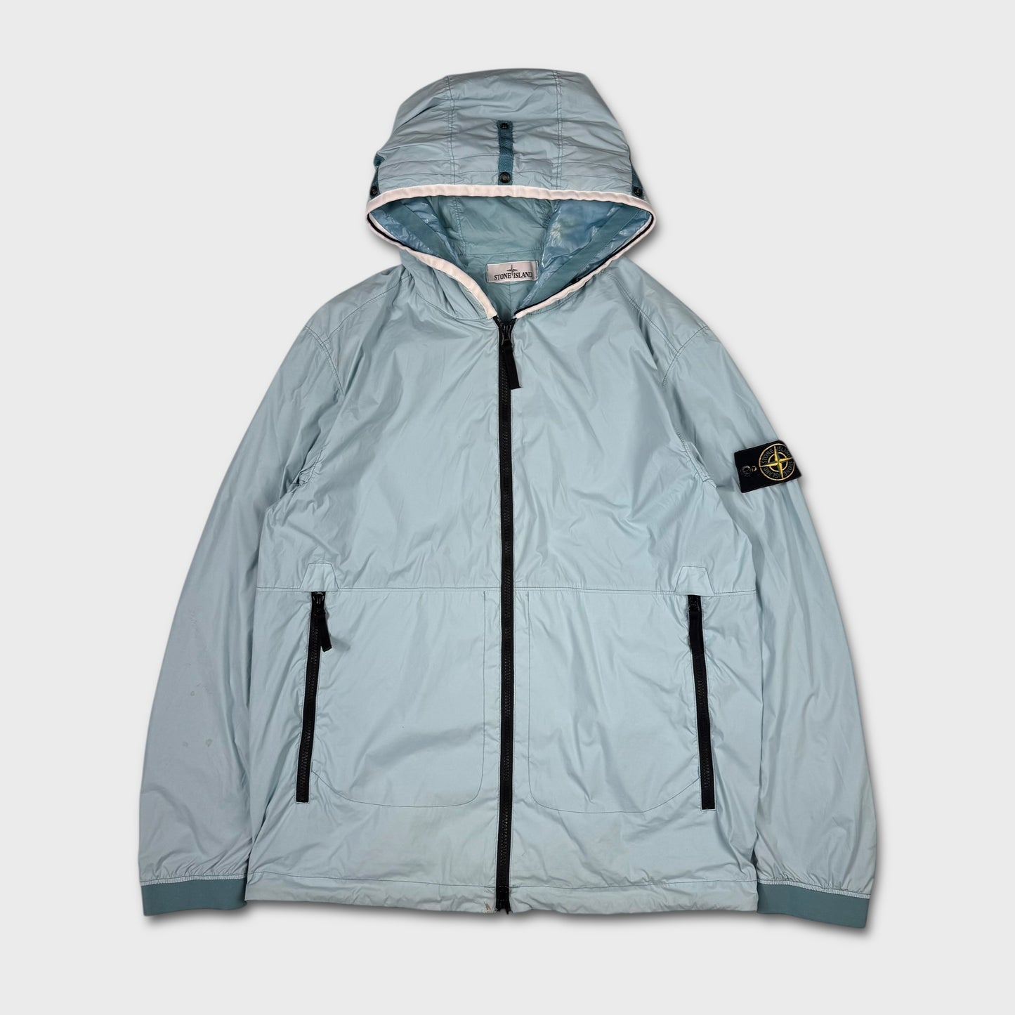 Stone Island Sky Blue Skin Touch Nylon-TC Jacket L