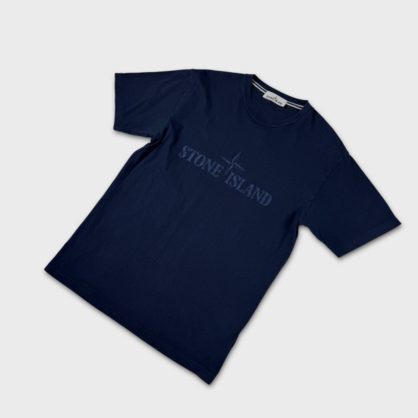 Stone Island Navy Logo T-Shirt M