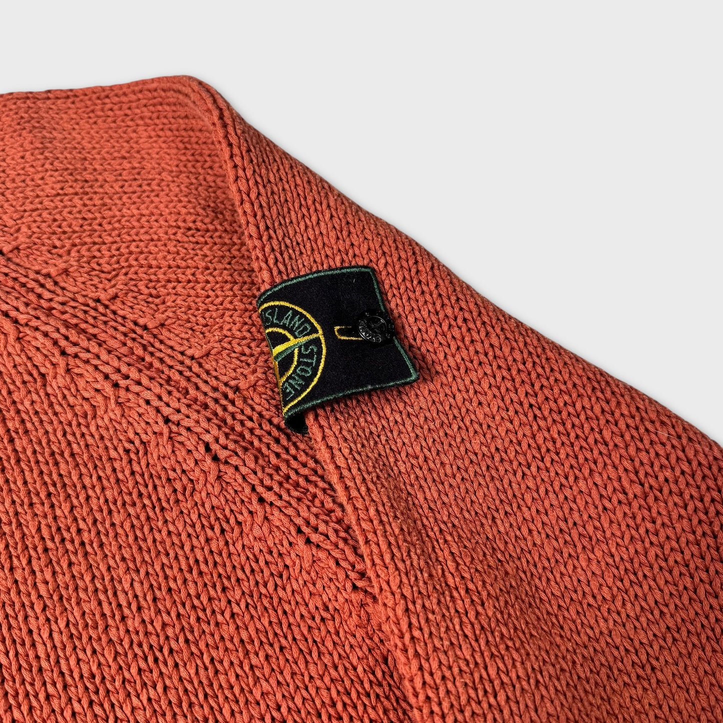 Stone Island 1993 Green Edge Chunky Knit XL