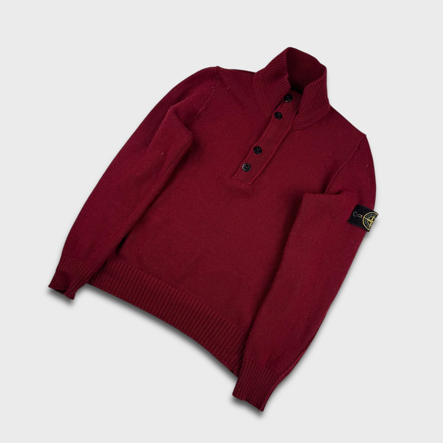 Stone Island Cherry Red Knit M
