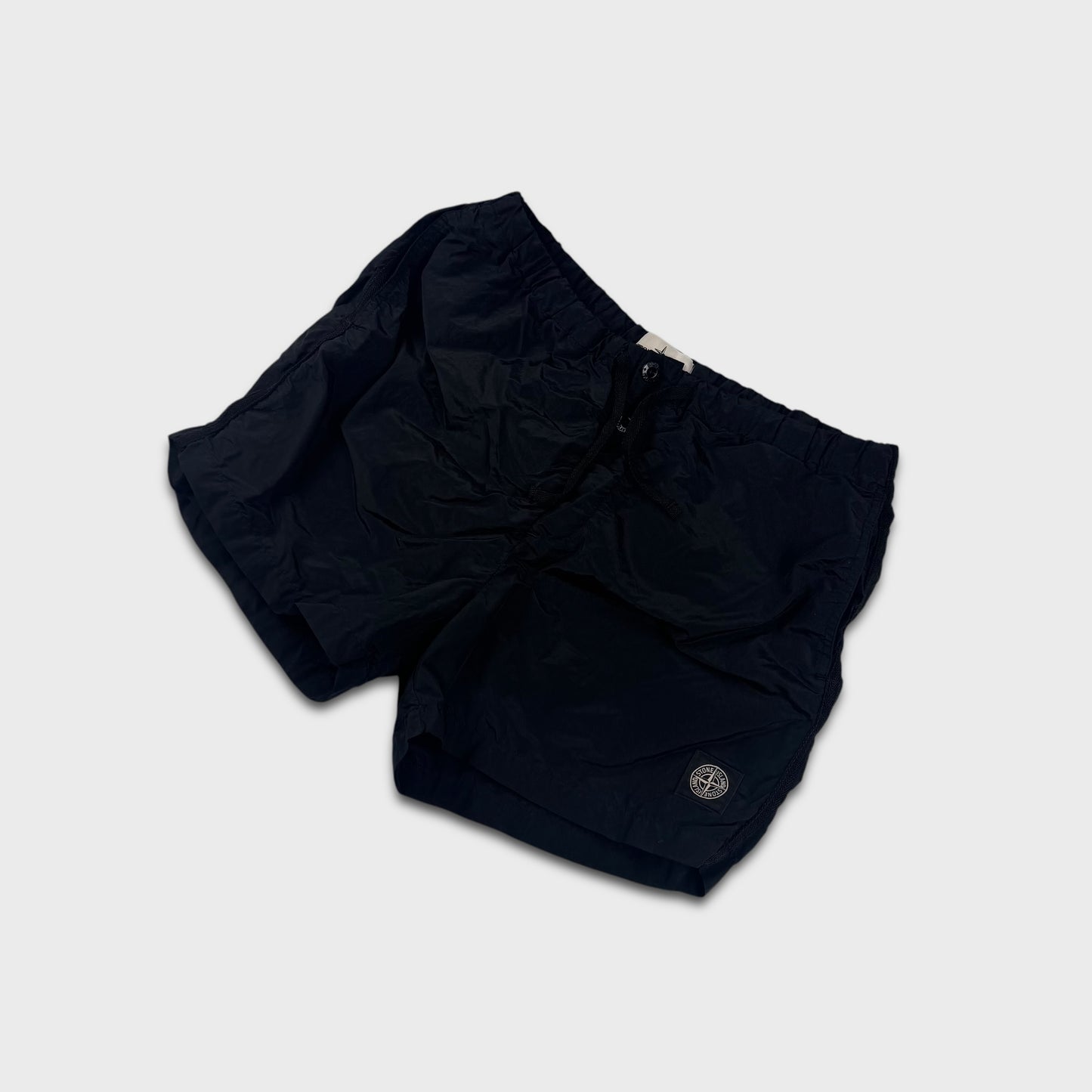 Stone Island Black Nylon Swim Shorts M