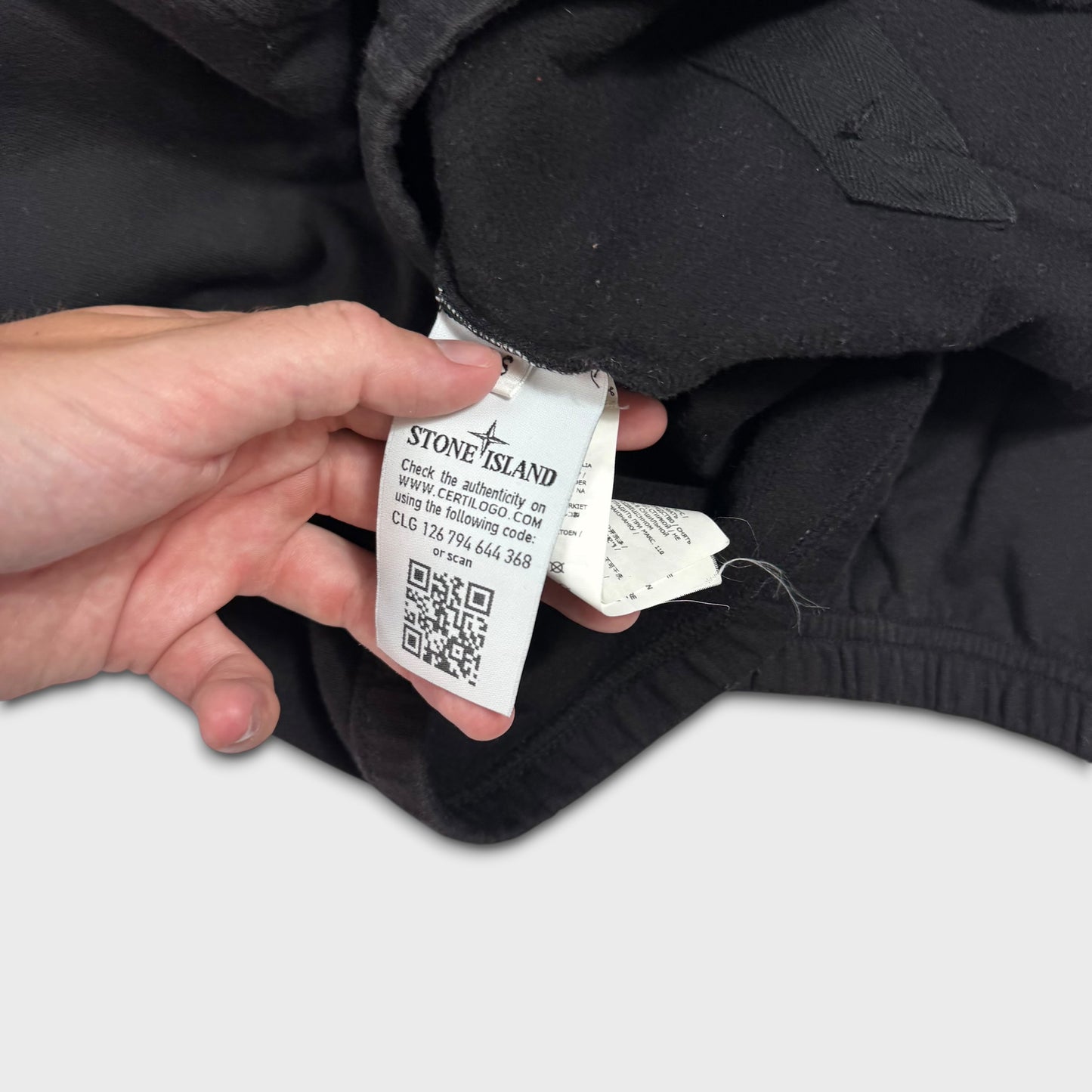 Stone Island Black Reflective Crewneck S