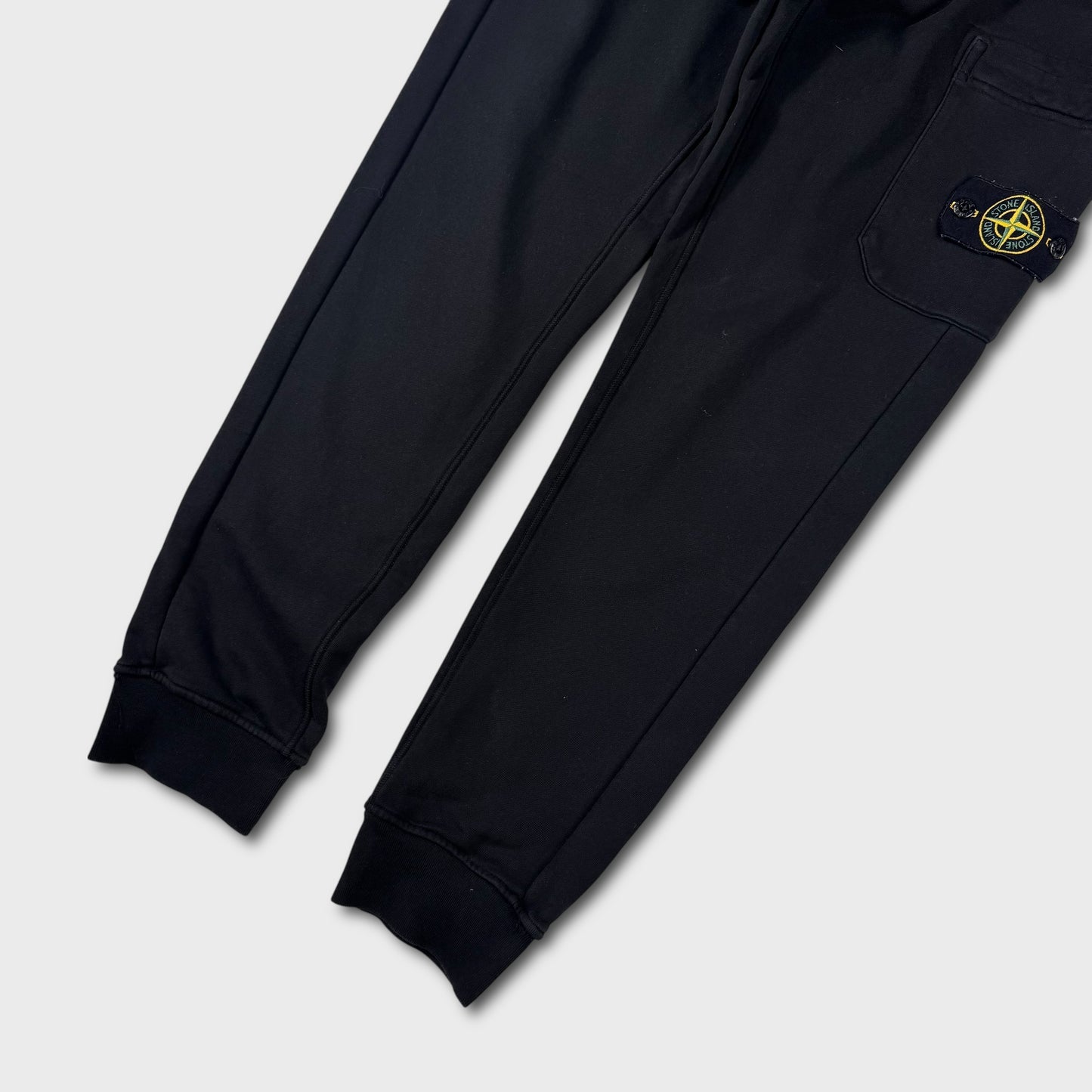 Stone Island Black Cotton Joggers S