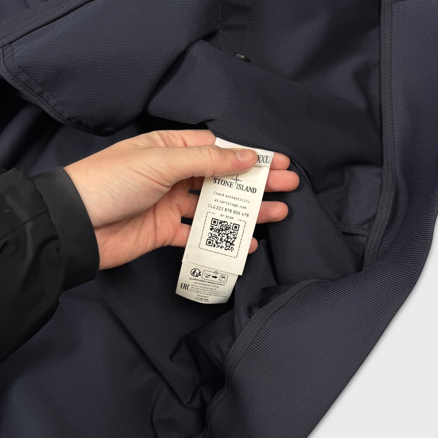 Stone Island Navy Light Soft Shell-R Jacket BNWT XXL