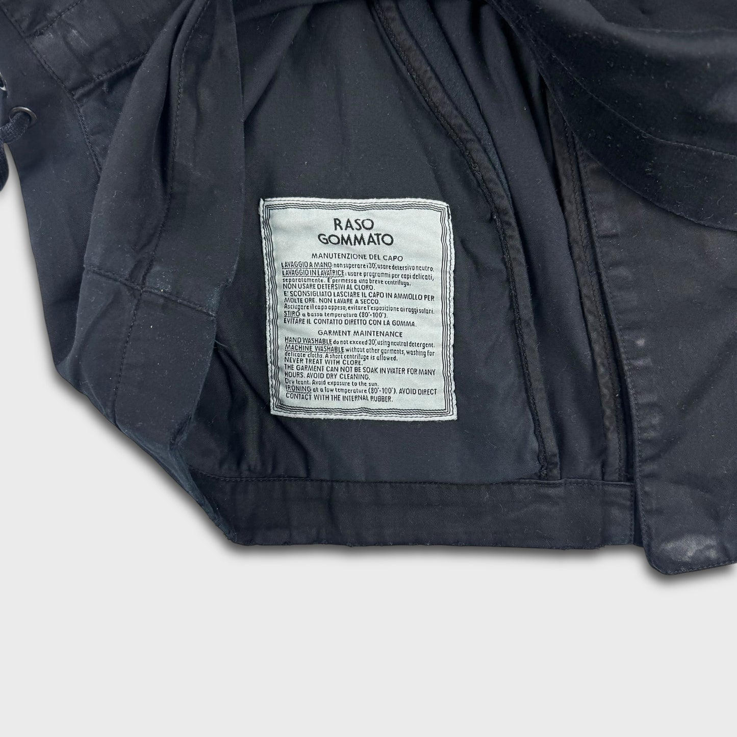Stone Island 1990’s Raso Gommato Double Zip Jacket XXL