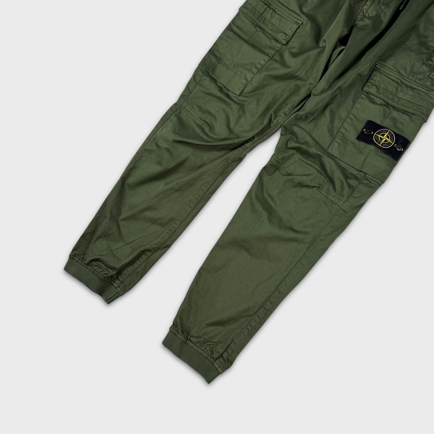 Stone Island Olive Tela Cargo Pants W30