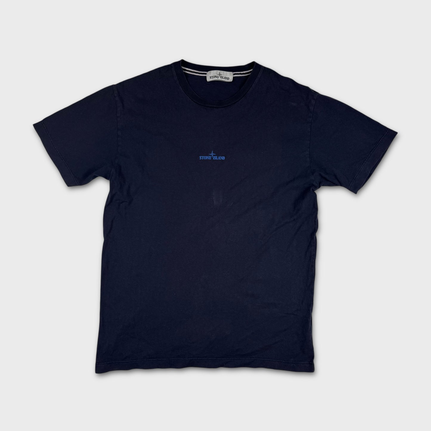 Stone Island Navy Graphic T-Shirt L