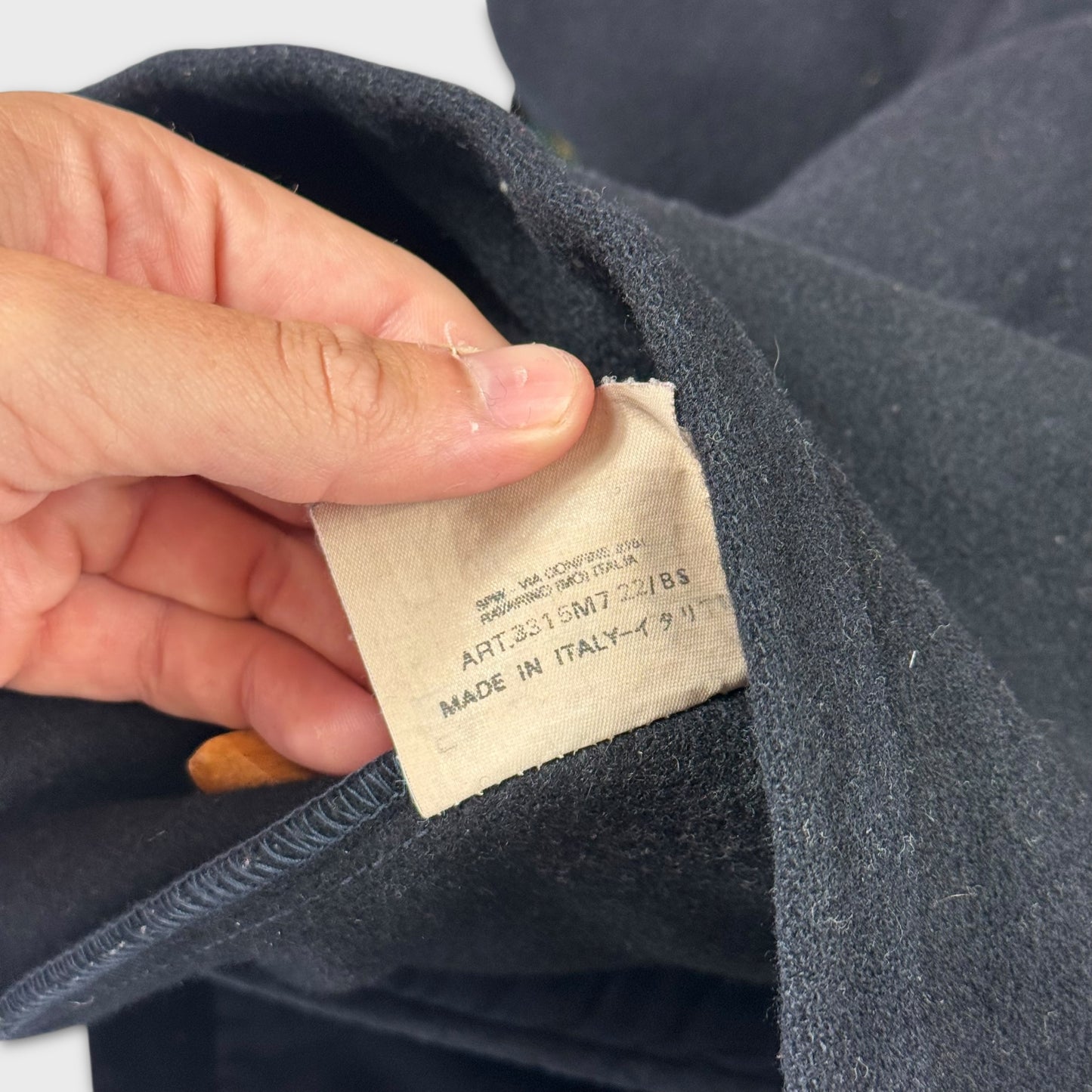 Stone Island Navy Woolen Button Jacket M