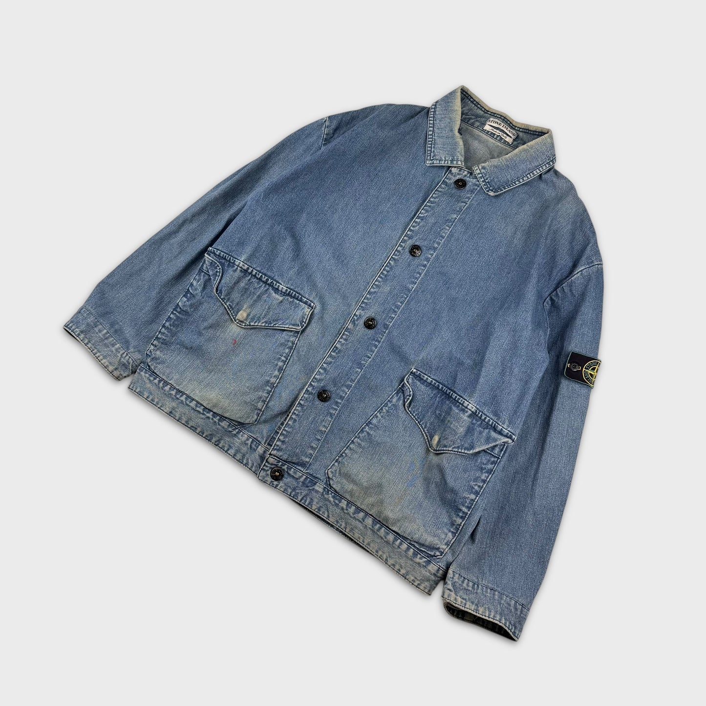 Stone Island SS1995 Denim Tela Stella Jacket XL