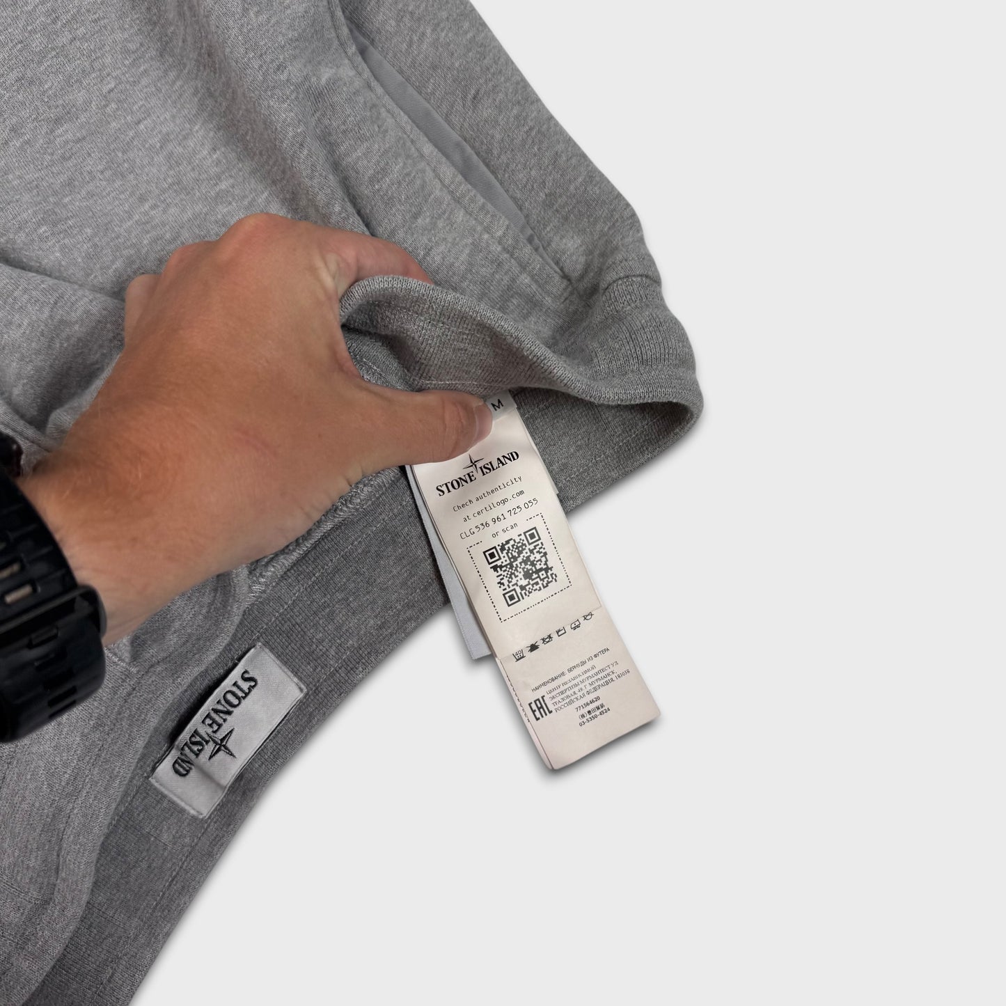 Stone Island Grey Cotton Shorts M