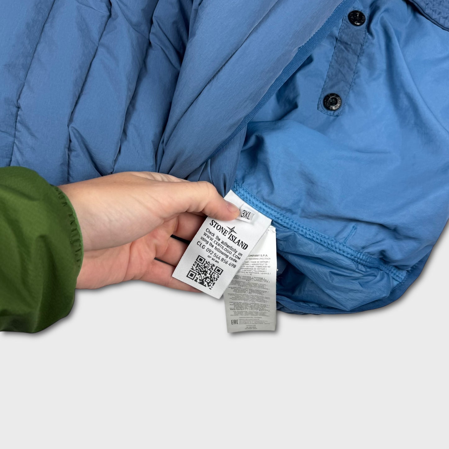 Stone Island Loom Woven Down Chambers Stretch Nylon Jacket 3XL