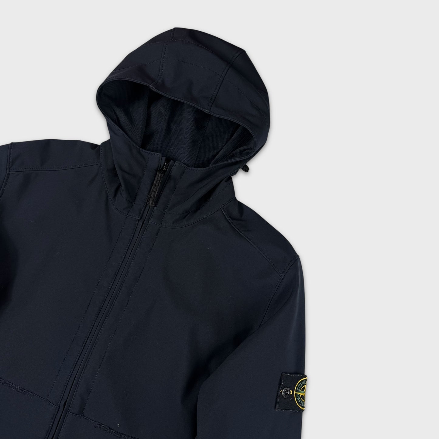 Stone Island Navy Light Soft Shell-R Jacket L