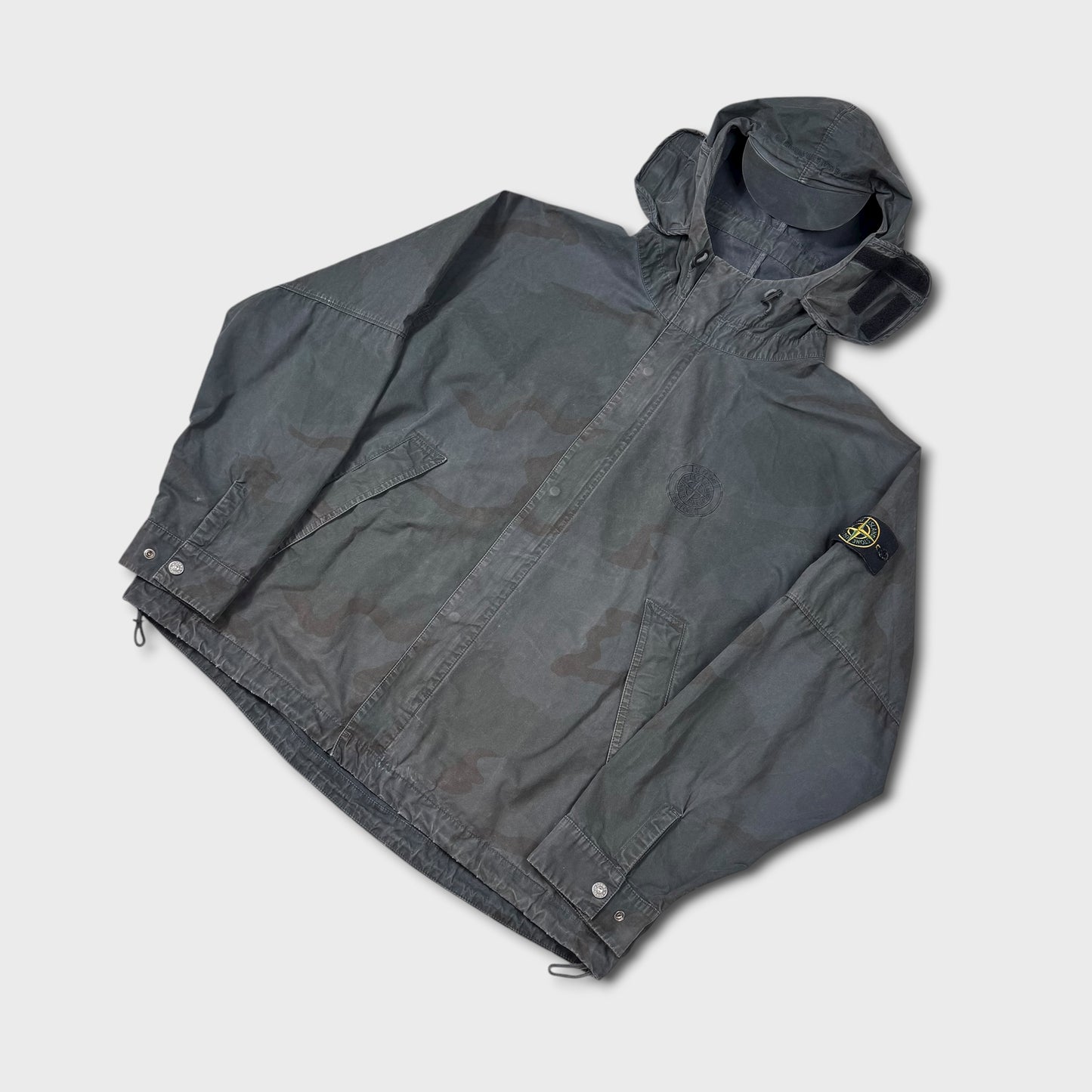 Stone Island x Supreme ‘Brushed Cottkon 2C Camo’ Riot Mask Jacket L