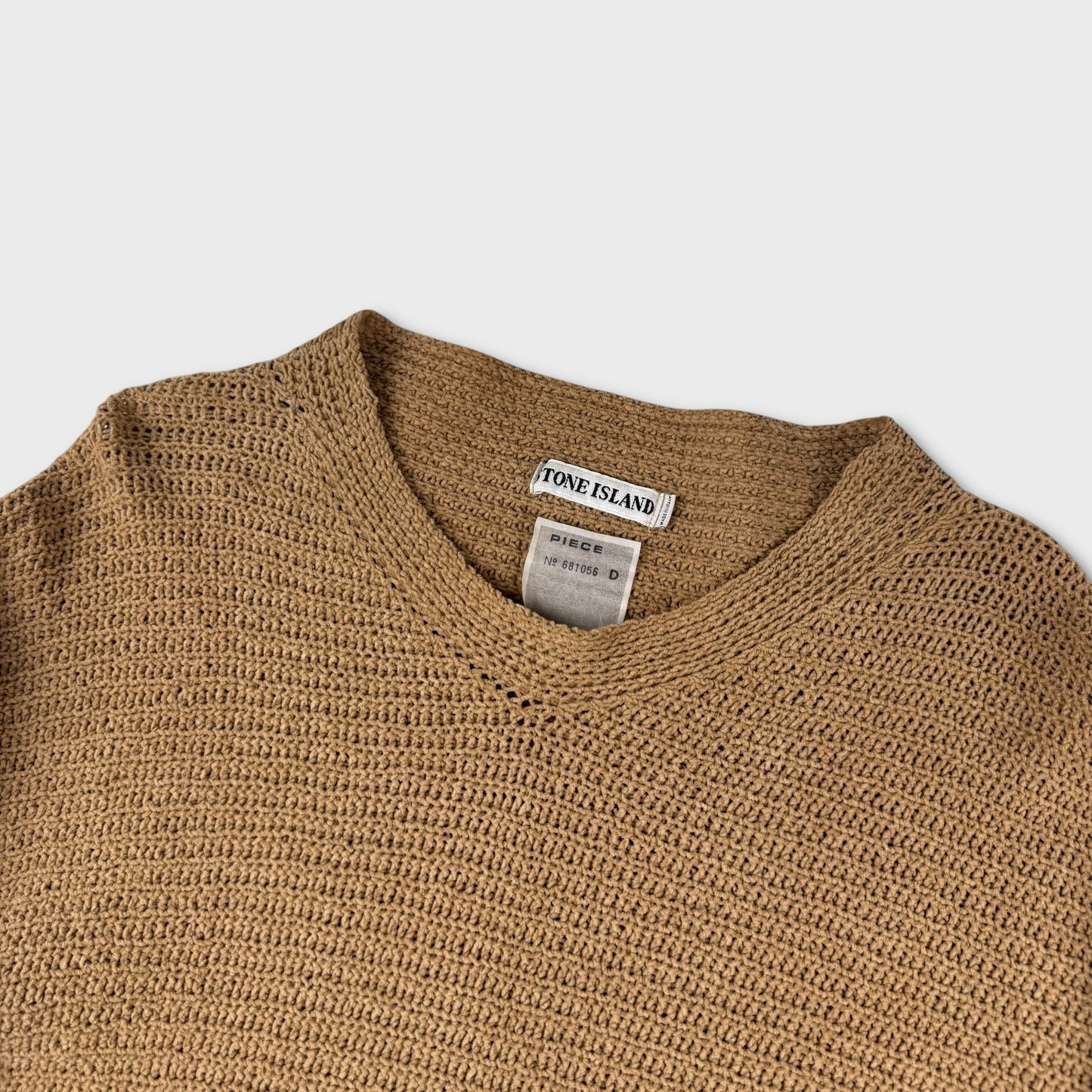 Stone Island 90’s Green Edge Knit Jumper XL