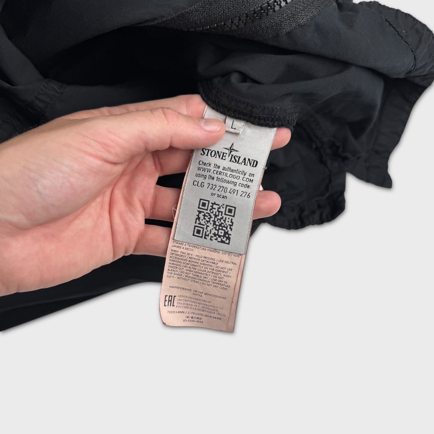 Stone Island Loom Woven Down Chambers Jacket L