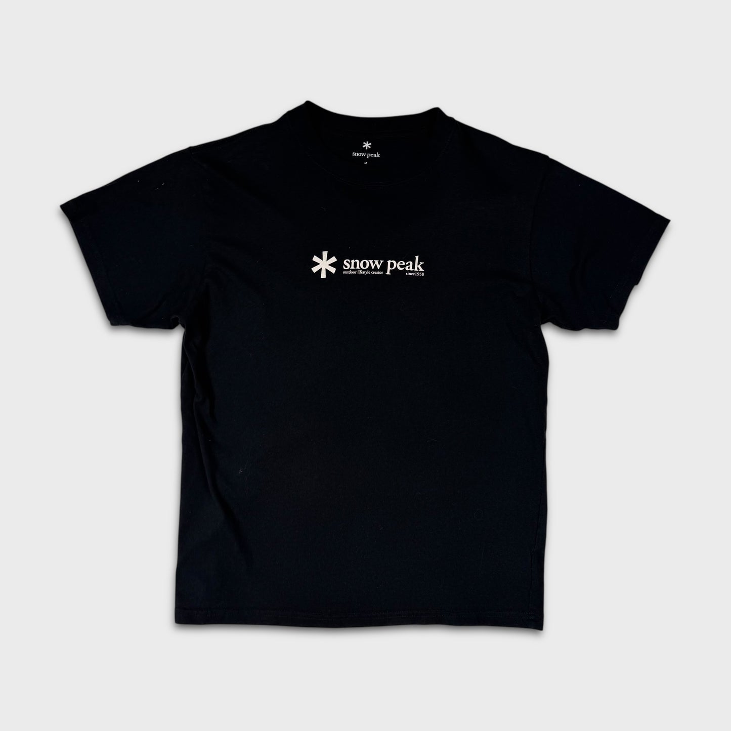 Snow Peak Black Logo T-Shirt S/M