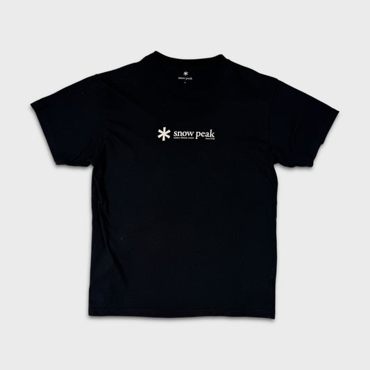 Snow Peak Black Logo T-Shirt S/M