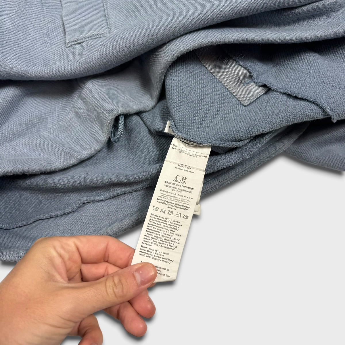 CP Company Baby Blue Lens Hoodie L