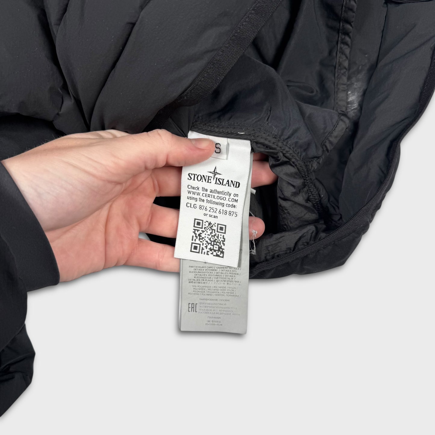 Stone Island Loom Woven Down Chambers Jacket S