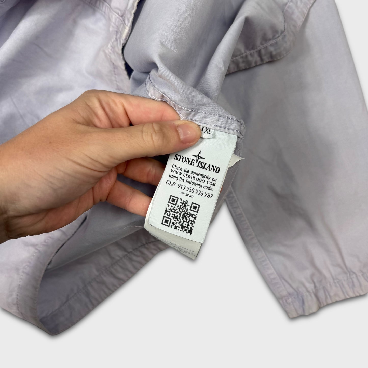 Stone Island Lavender Full Zip Overshirt XXL
