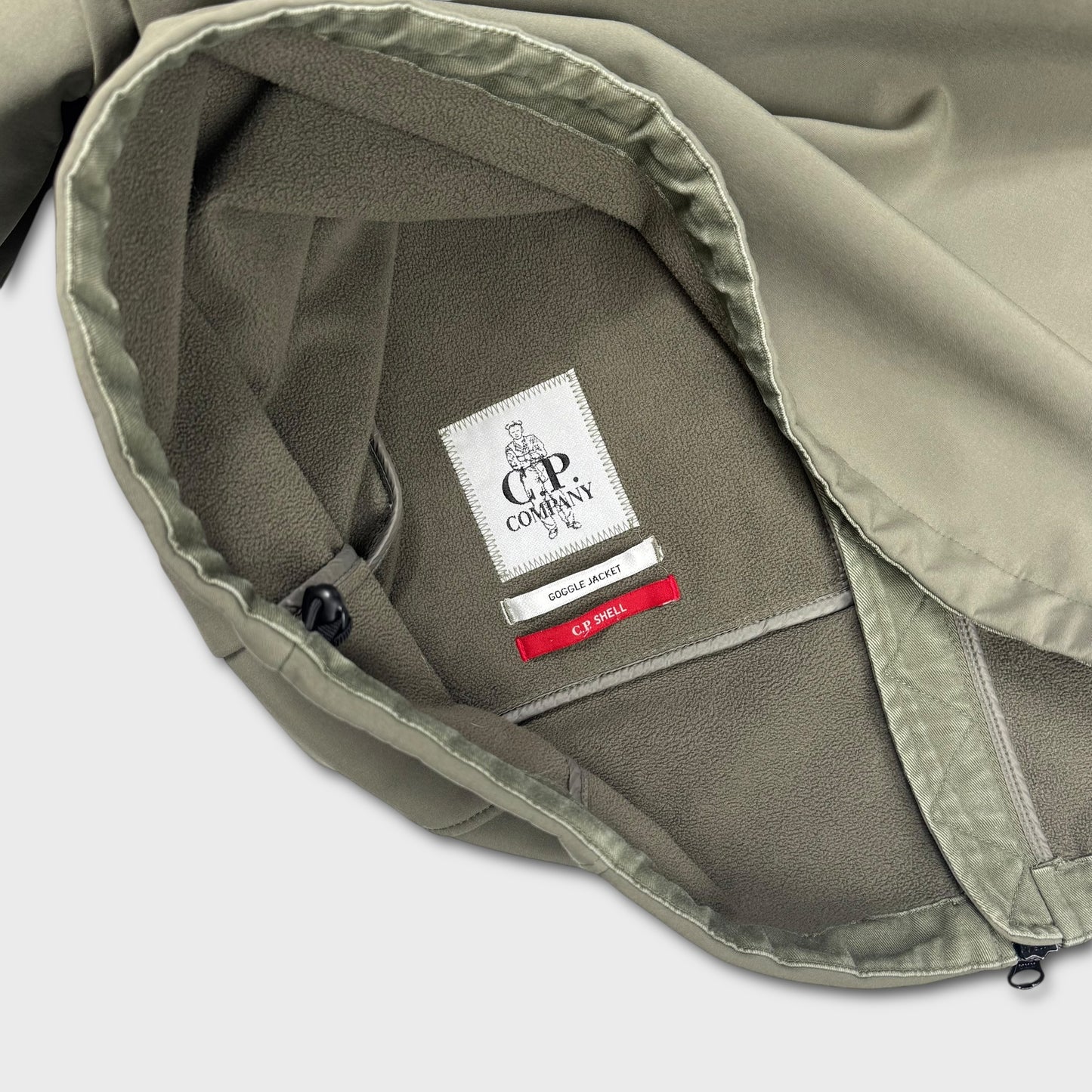 CP Company Olive Soft Shell Goggle Jacket M