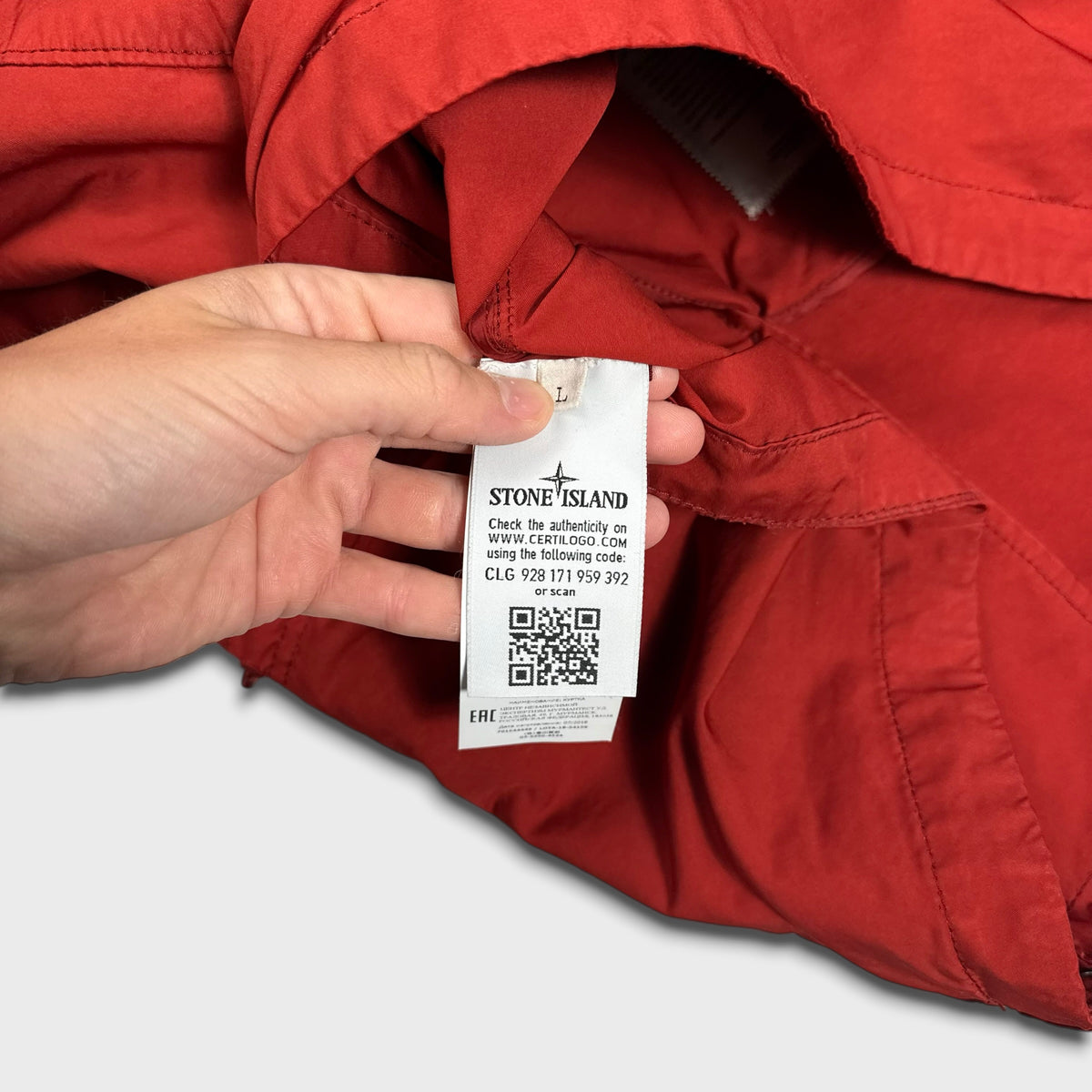 Stone Island Red David-TC Jacket L