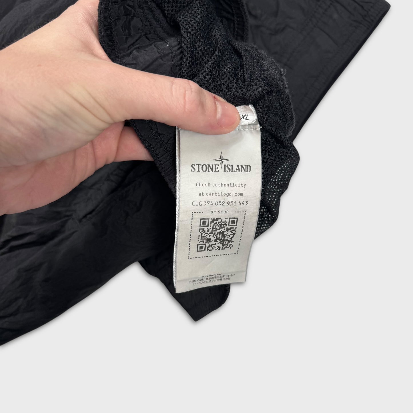 Stone Island Black Nylon Metal Shorts XL