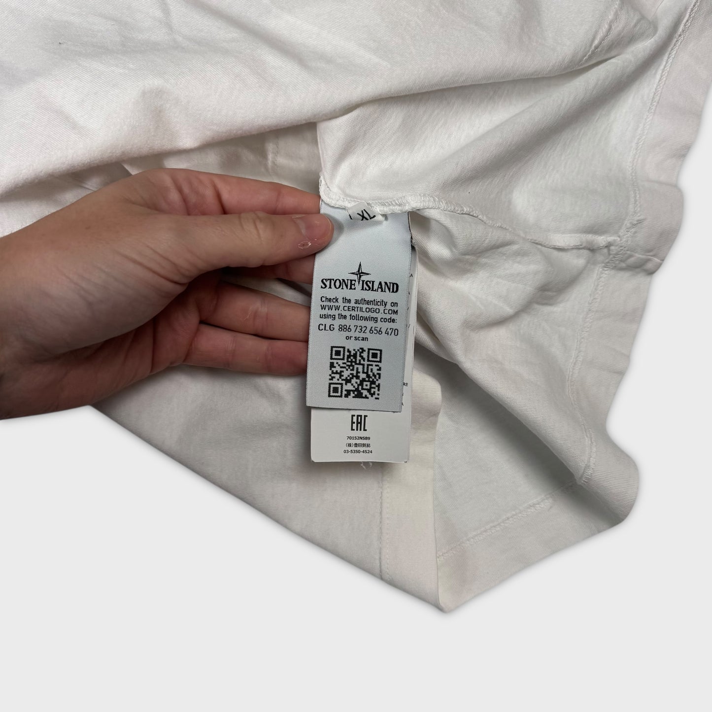 Stone Island Reflective Logo T-Shirt XL