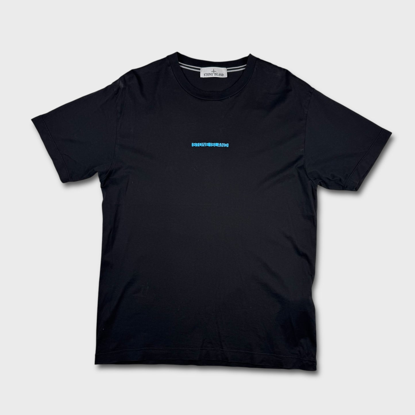 Stone Island Black Graphic T-Shirt L