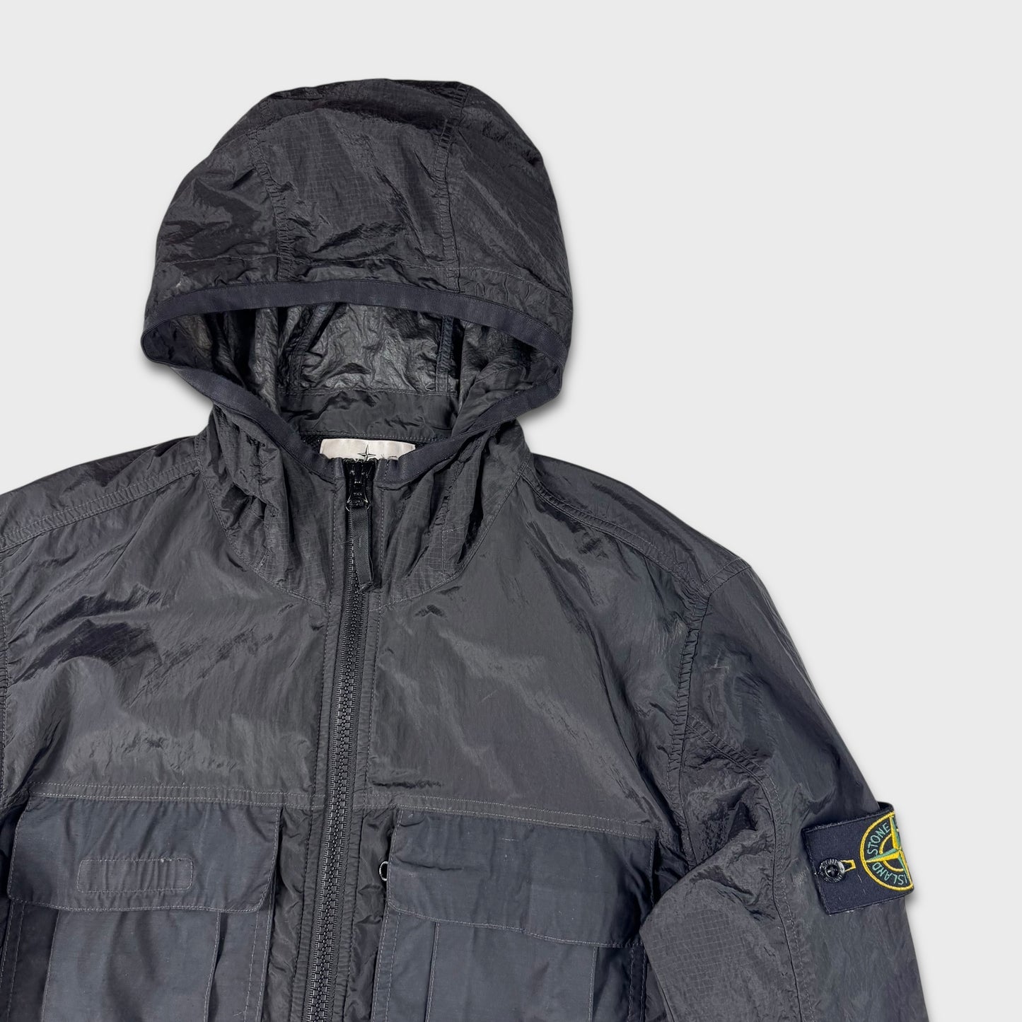 Stone Island Nylon Metal Ripstop Hooded Jacket M