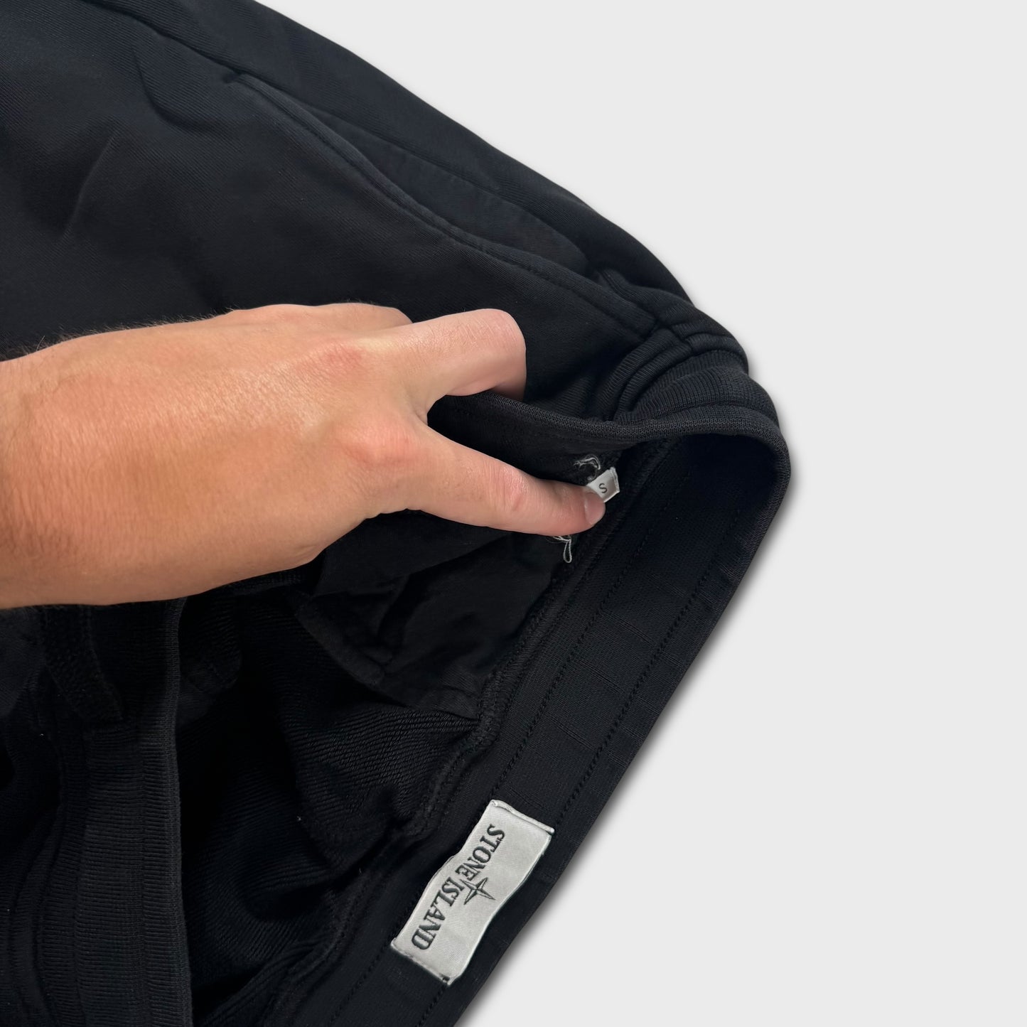 Stone Island Black Cotton Joggers S