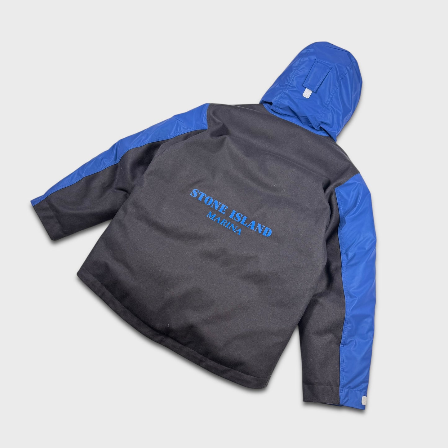 Stone Island Panno Resinato Plated Reflective Marina Down Jacket S