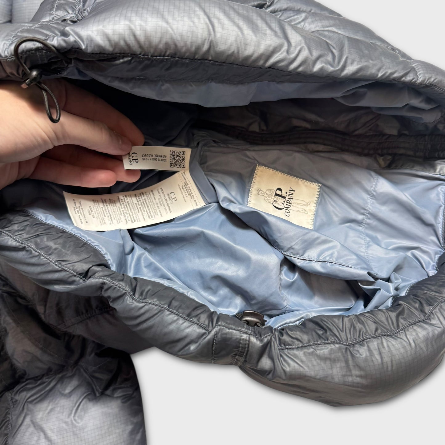 CP Company Steel Blue DD Shell Puffer Jacket M