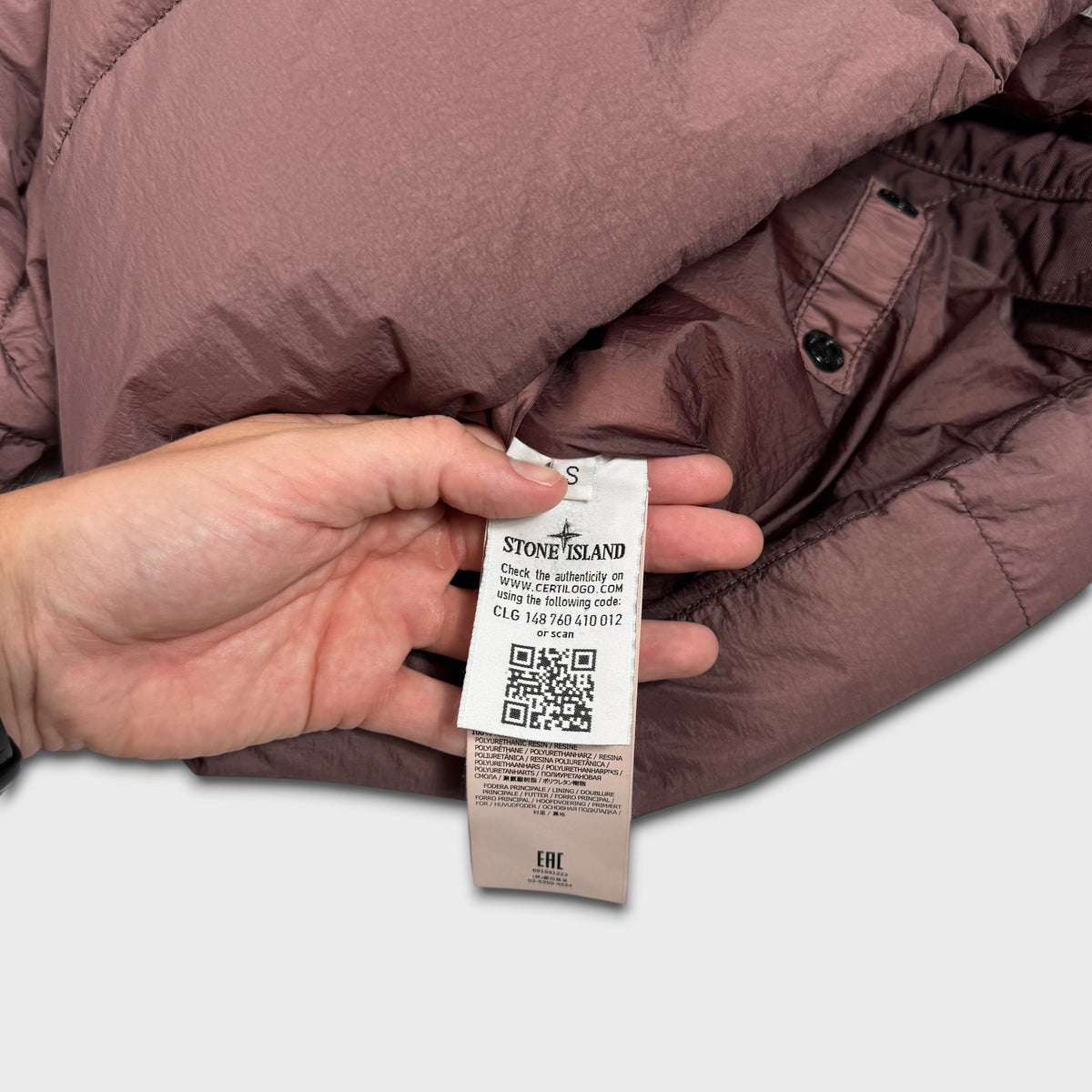 Stone Island Garment Dyed Crinkle Reps NY Down Jacket S