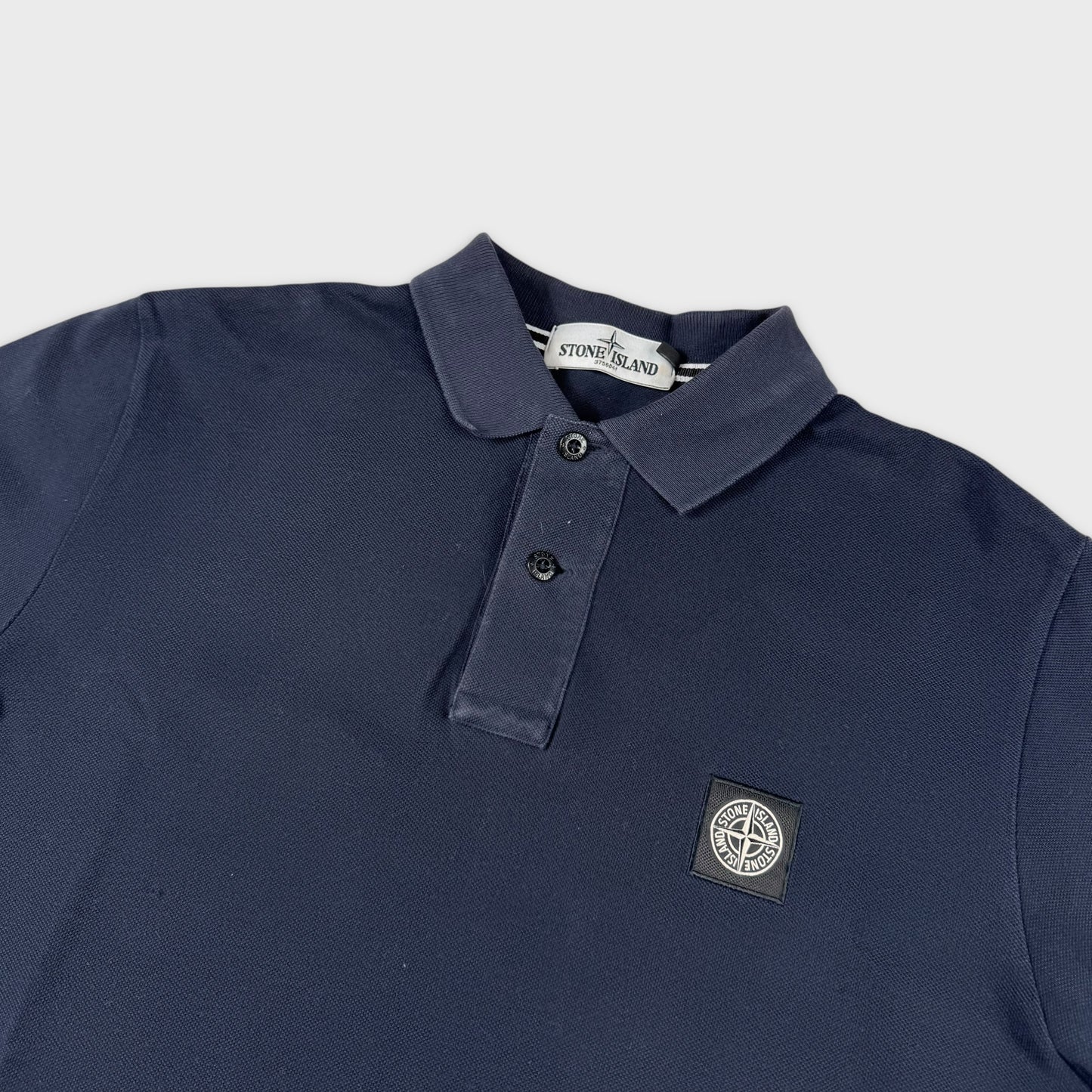 Stone Island Navy Polo Shirt L