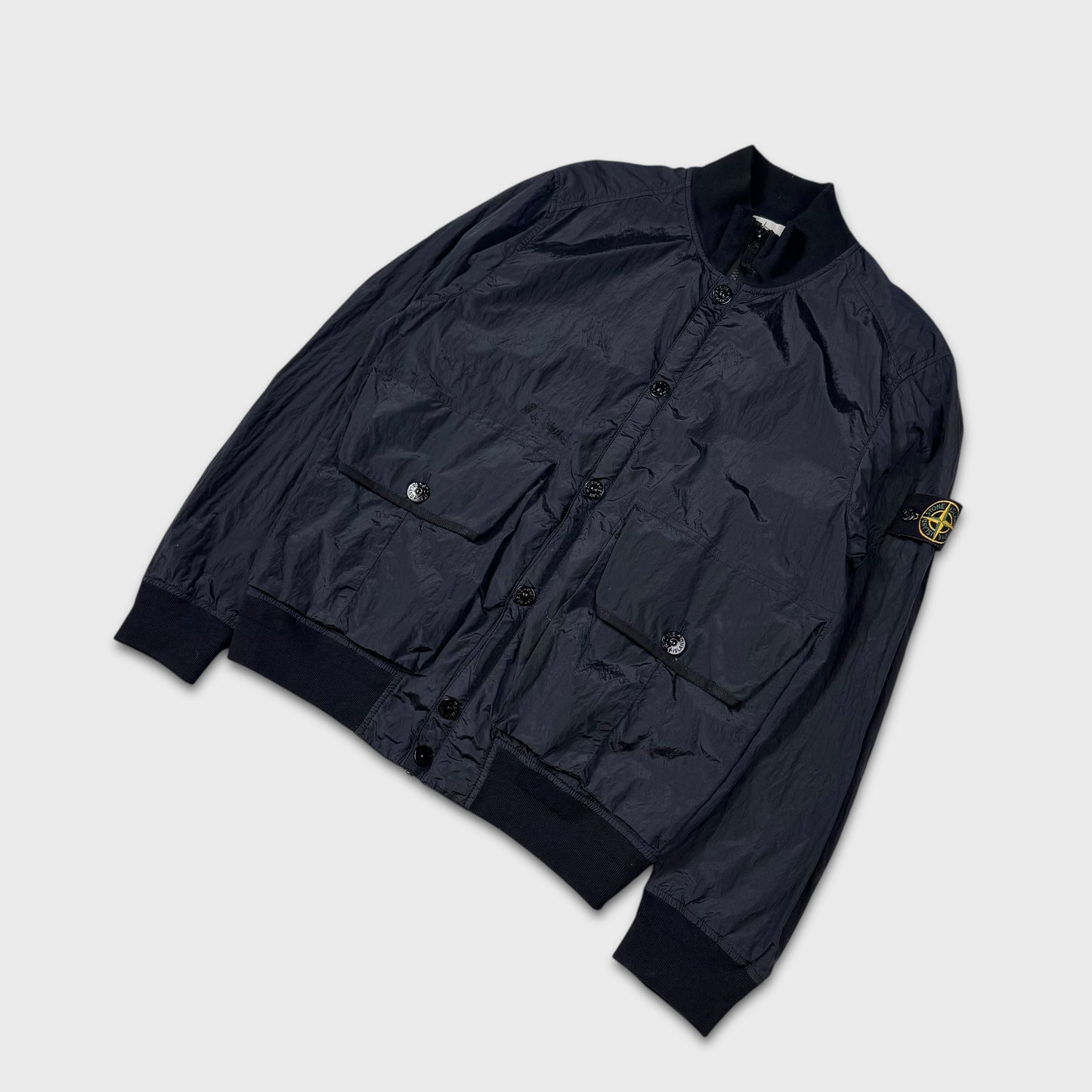Stone Island Navy Nylon Metal Watro Jacket XL