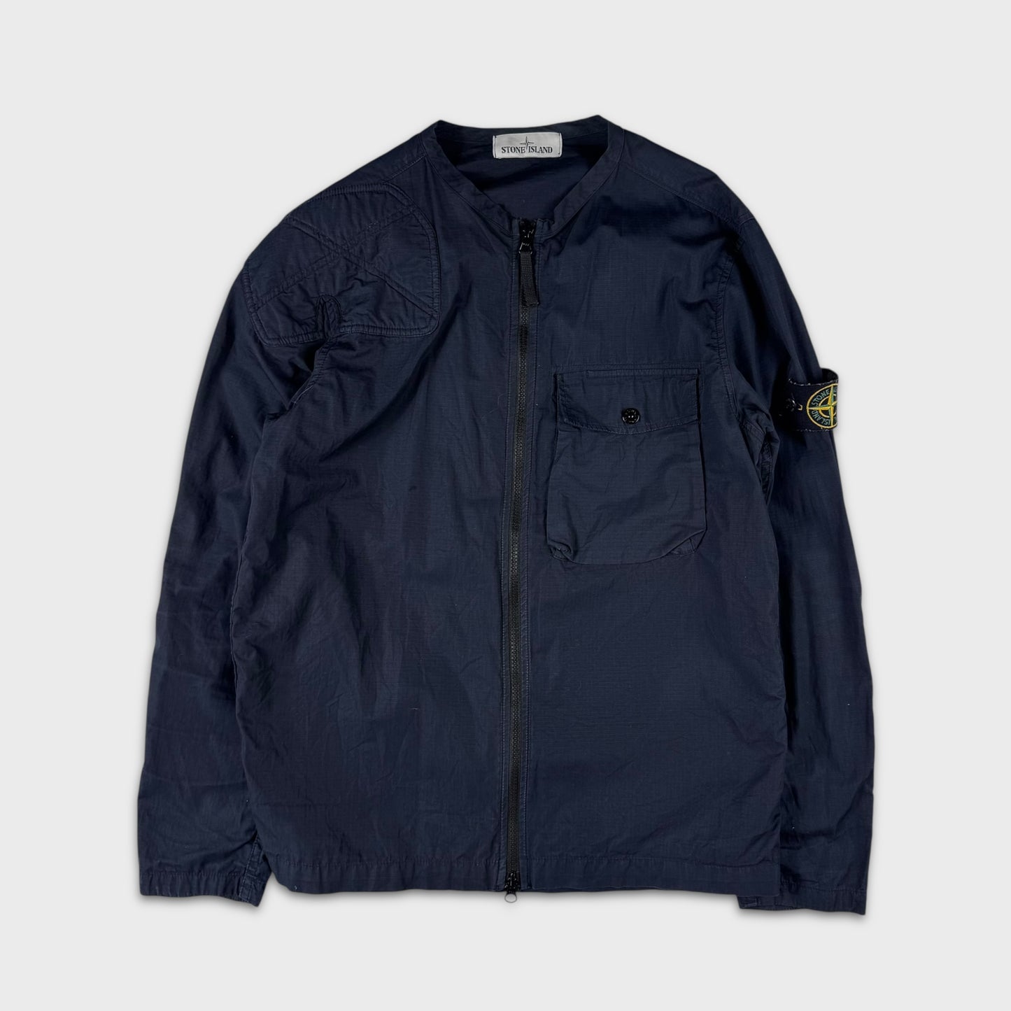 Stone Island Navy Cotton Ripstop Jacket M