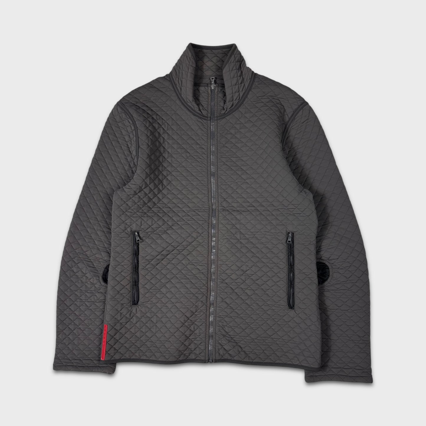 Prada Sport Textured Quilted Zip Jacket M/L