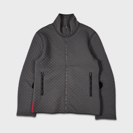 Prada Sport Textured Quilted Zip Jacket M/L