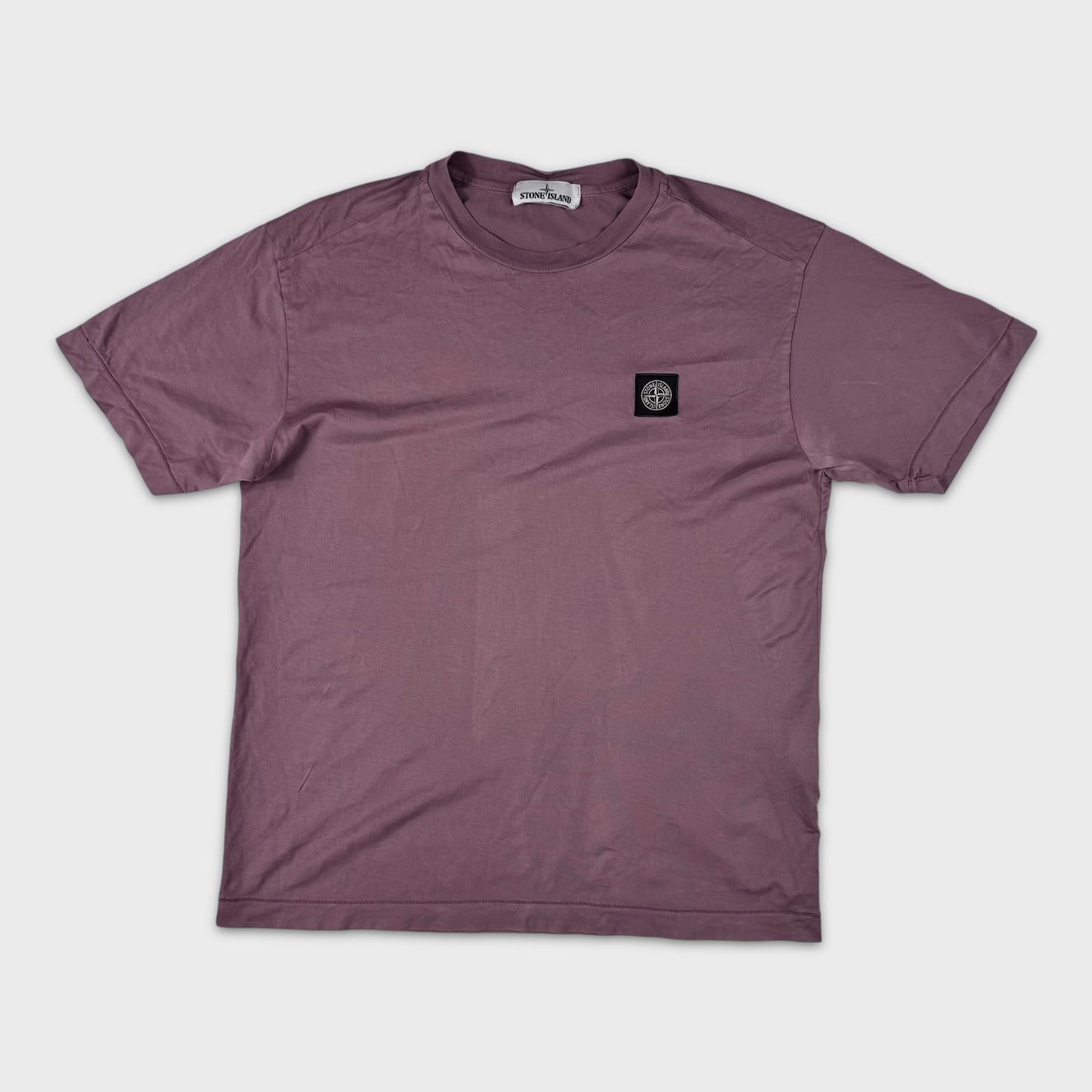 Stone Island Pink Compass Logo T-Shirt M