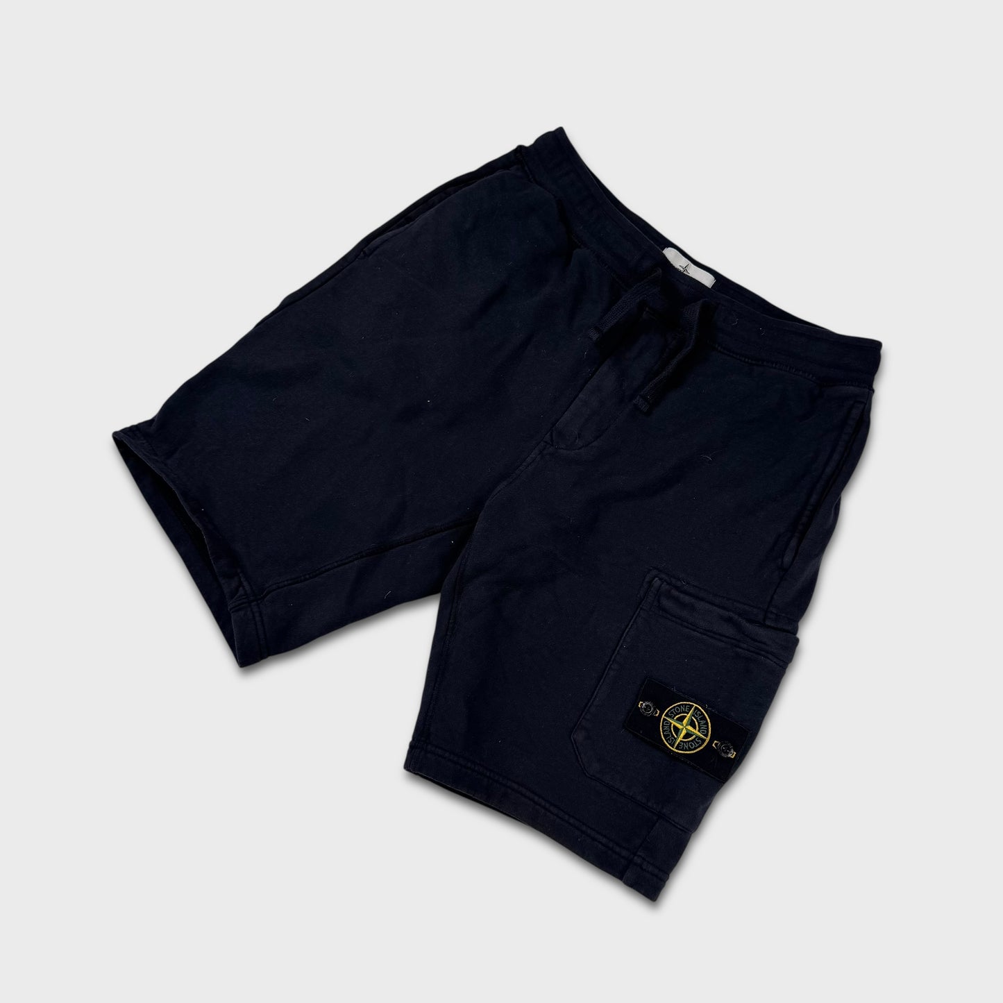 Stone Island Navy Cotton Shorts M