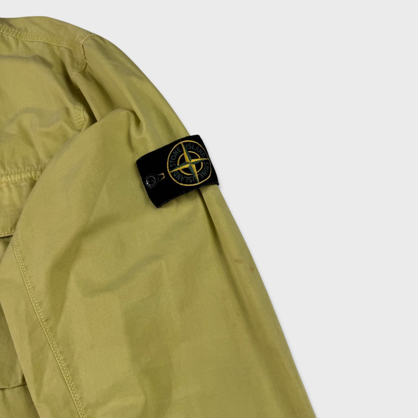 Stone Island Lime / Yellow Full Zip Overshirt XL